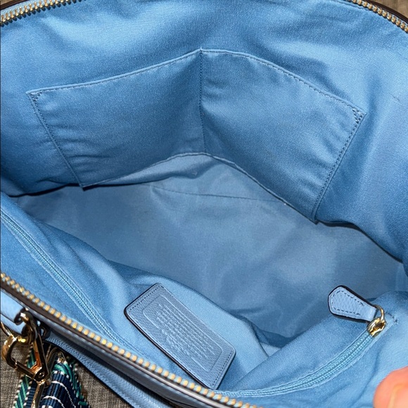Coach Blue Leather Handbag - Picture 12 of 16